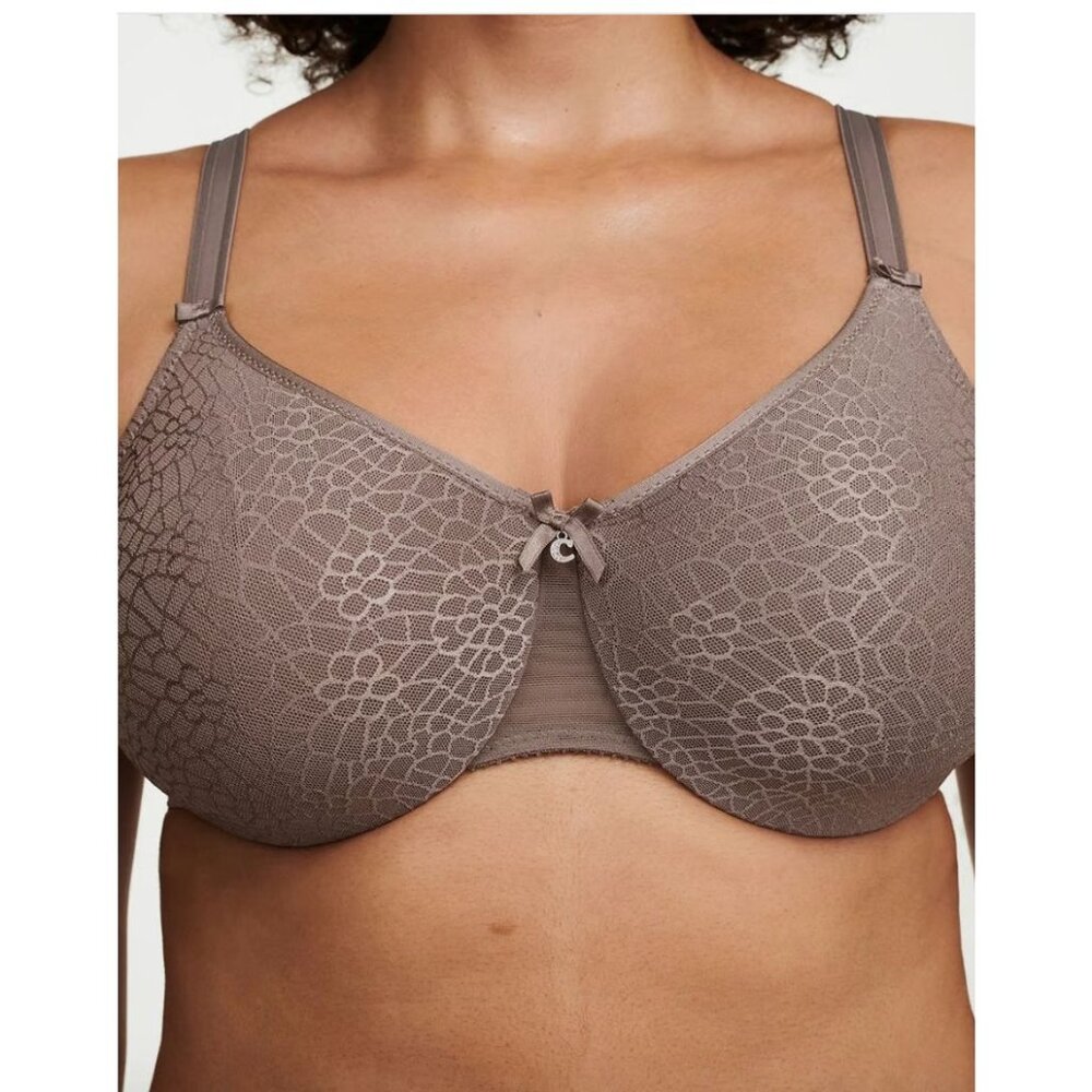 🛑 SOLD🛑Chantelle C Magnifique Seamless Unlined Minimizer Nude Hazelnut Bra 36C